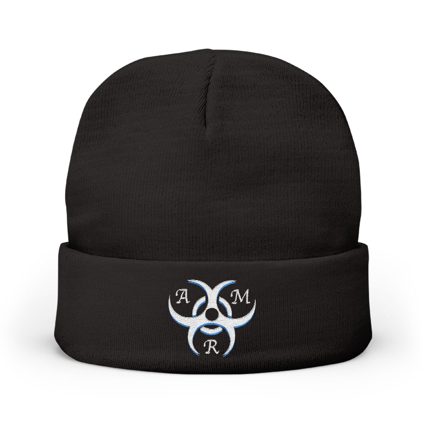 AMR Knit Beanie (Embroidery) Light Logo