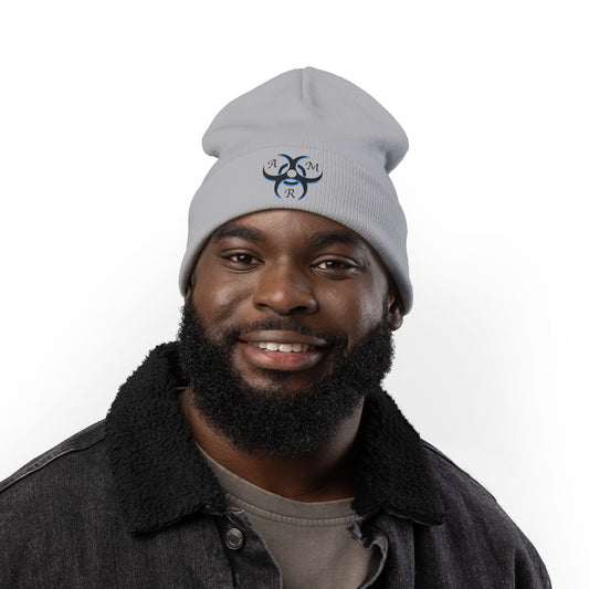 AMR Knit Beanie (Embroidery) Dark logo